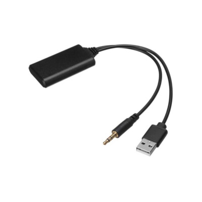 Wireless Bluetooth Receiver Adapter USB 3.5mm Jack Audio For Car AUX Speaker
