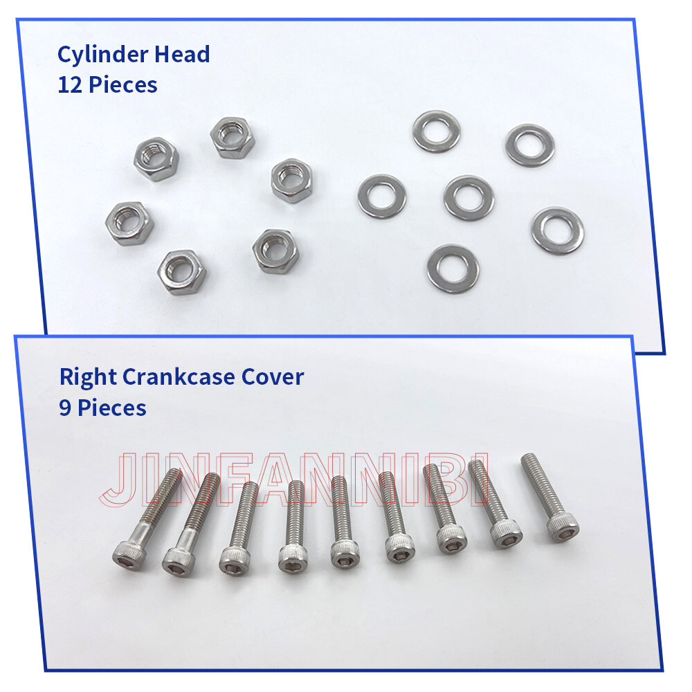 54pcs Stainless Steel Engine Bolts Screw Kit for Yamaha Blaster 200 YFS200 88-06