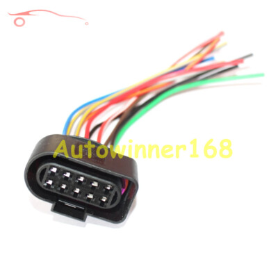 For VW Audi Halogen Headlight Switch Adapter 10 Pin Wiring Harness Plug