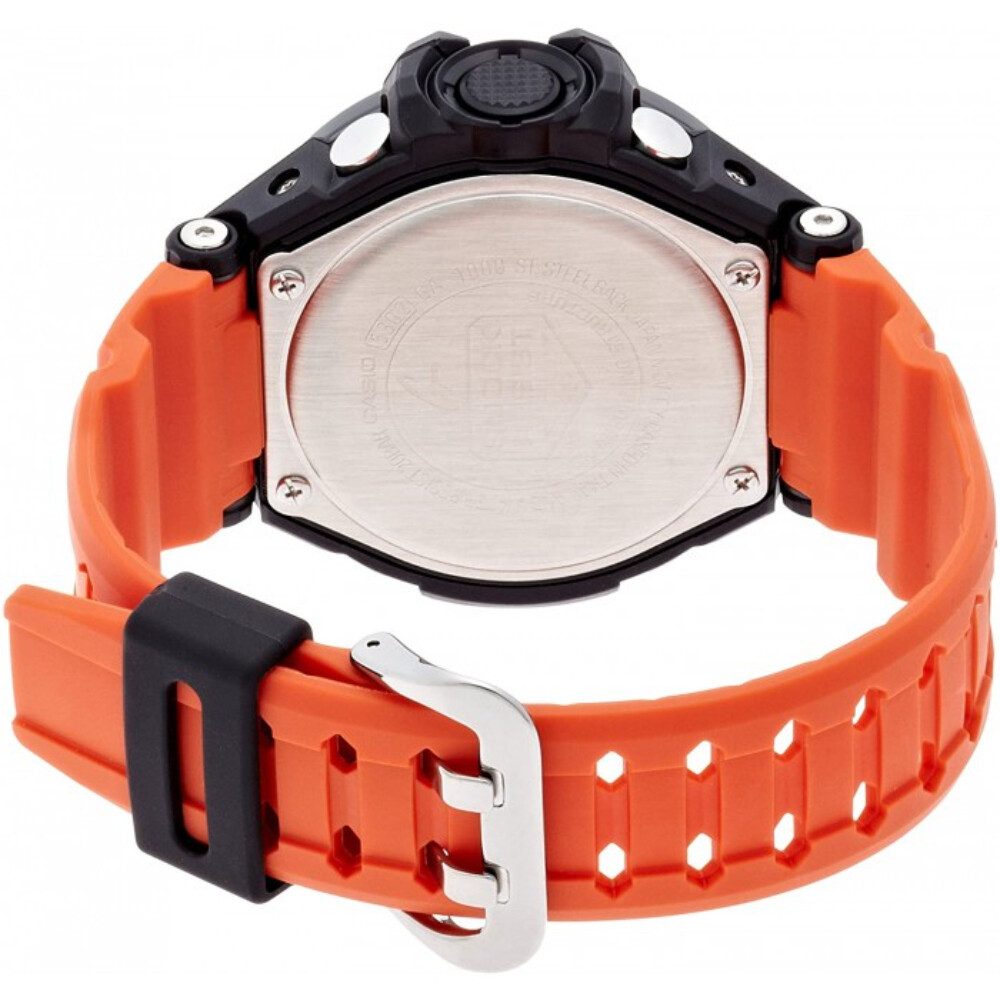 Pre-owned Casio G-shock Ga-1000-4adr Orange Resin Gravity Master Men's Watch