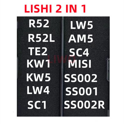 Lishi 2 in 1Tools 2 in 1 Sc1 Sc4 Ss002Pro Kw1 Kw5 R52 R52L AM5 LW4 LW5 TE2 SS001