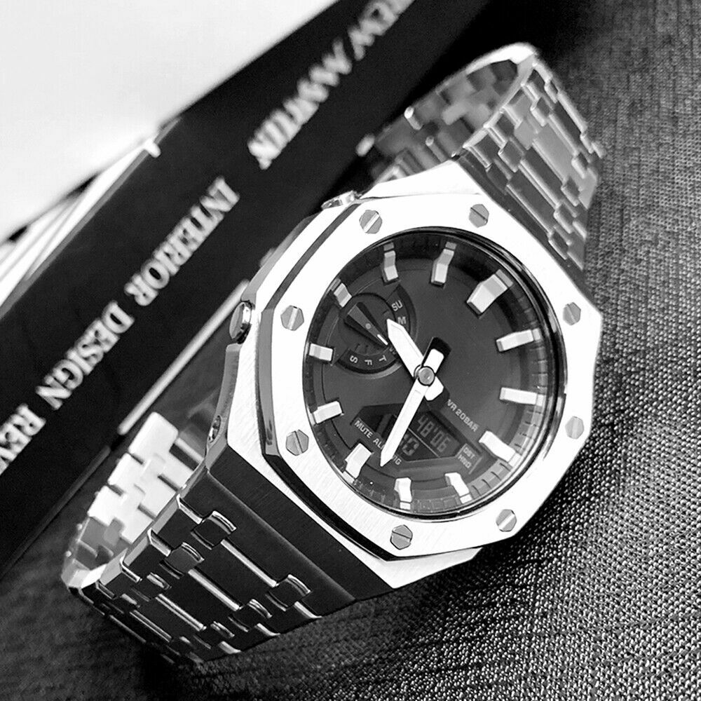 Stainless Metal GA-2100 Second Generation For G Shock Band Bezel Case