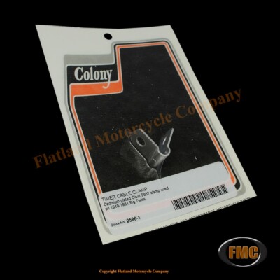 Colony 2586-1, Timer Cable Clamp, 1949-1964 Big Twin, P/N 9957, Cad