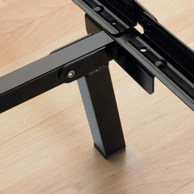 Steel Compact Bed Frame, adjusts for Full, Queen, and King size