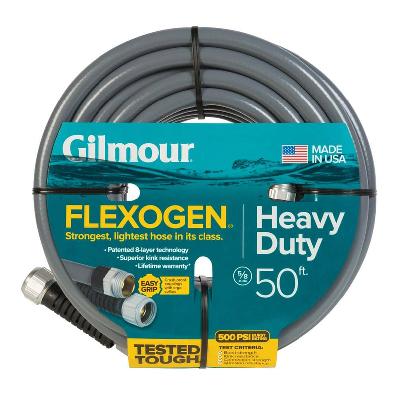 5/8 In. Dia X 50 Ft. Gray Flexogen Heavy Duty Garden Water Hose