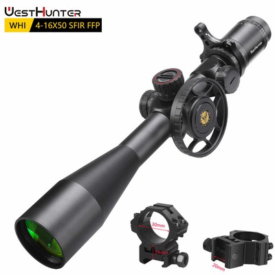 First Focal Plane Hunting Scope WestHunter WHI 4-16x50 SFIR FFP Side Focus Wheel