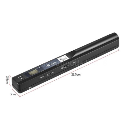Portable 900DPI Handyscan Document Scanner Handheld Cordless A4 Paper Scan X8J2