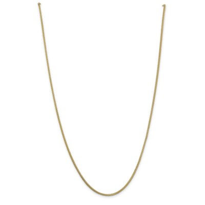 Pre-owned Superdealsforeverything Real 14kt Yellow Gold 1.25mm Franco Chain; 18 Inch; Lobster Clasp
