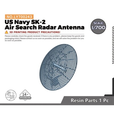 1:700 Warship Model Upgrade Accessory Parts US Navy SK-2 Air Search Radar Antenn