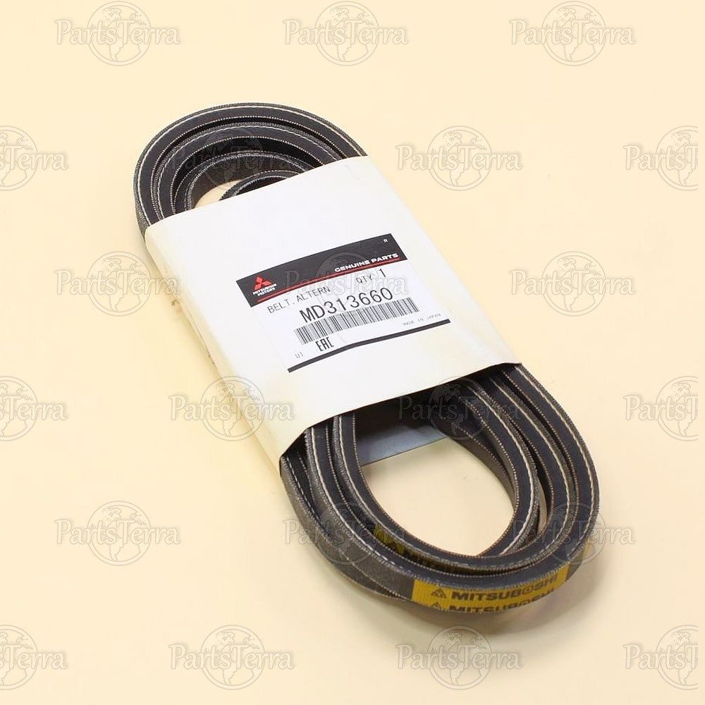 New Genuine OEM Mitsubishi Engine Cooling Water Pump V-Belt Alternator MD313660