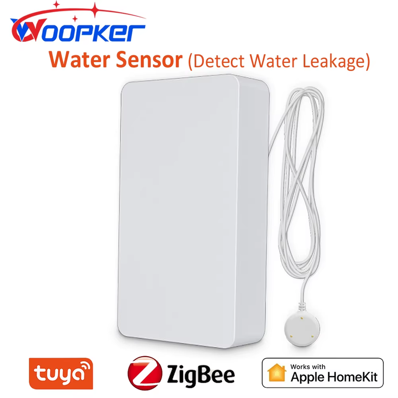Zigbee Water Leakage Sensor High Sensitivity Flood Detector Overflow Security Al