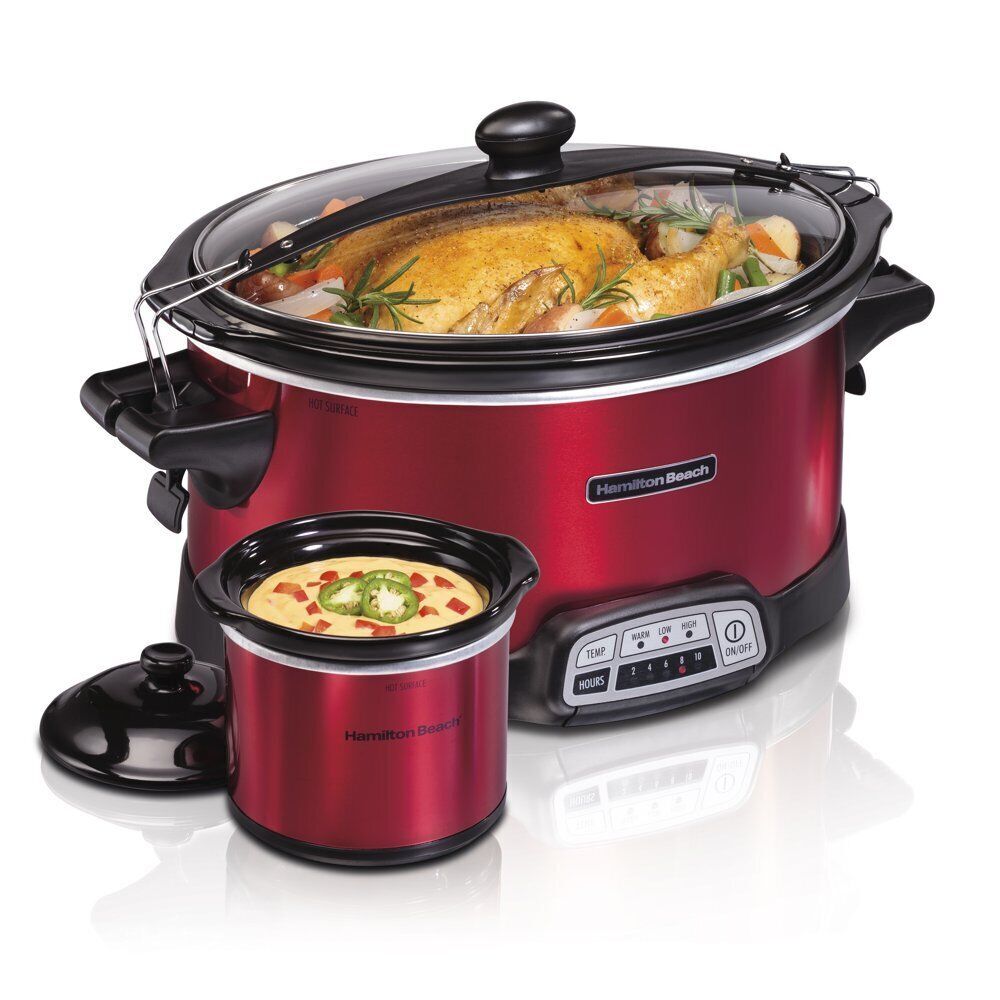 Slow Cooker Crock Pot HAMILTON BEACH 7 Quart Programmable wi