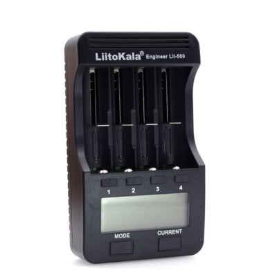 LiitoKala Lii-500 4 Slots Smart Intelligent Battery Charger for 3.7V E5G6