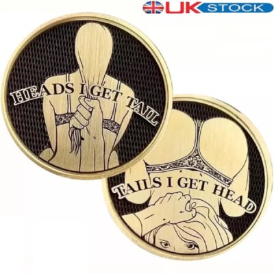 Funny Heads and Tails Coins,Heads I Get Tail -Tails I Get Head Double Side Coin