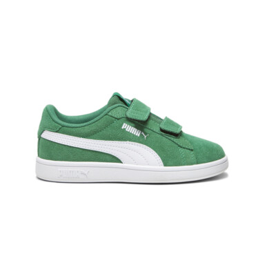 Puma Smash 3.0 Sd V Слипоны для маленьких мальчиков Зеленые кроссовки Повседневная обувь 39203606