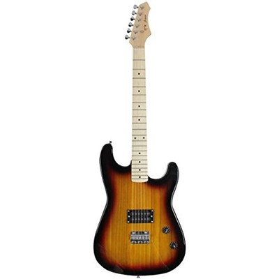 Jameson Solid Body Guitars 6 String Full Size Vintage Sunburst Electric With SB