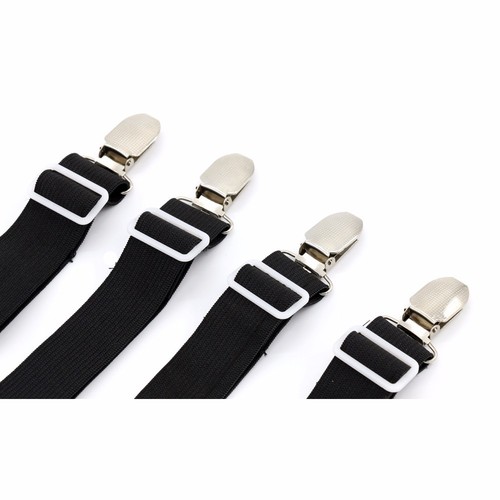 Réglable Drap détenteurs Fasteners Pinces Clips bretelles sangles 4pcs UK
