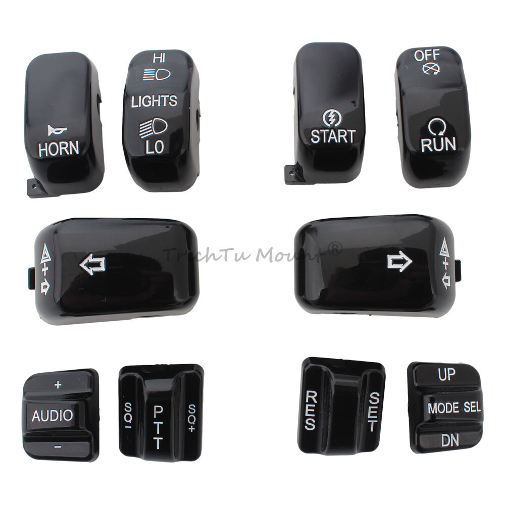 Handle Bar Control Switch Housing Caps For Harley Touring FLHTCU/ FLHTK 1996-13