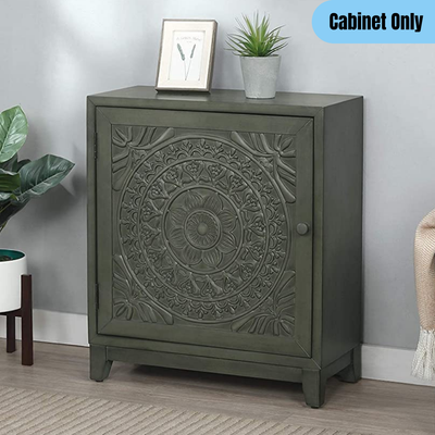 Dark grey sale accent cabinet
