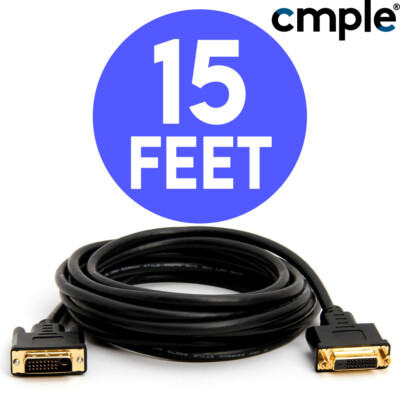 Dual Link DVI Extension Cable DVI-D Cord Extender Cable HDTV Monitor Cable