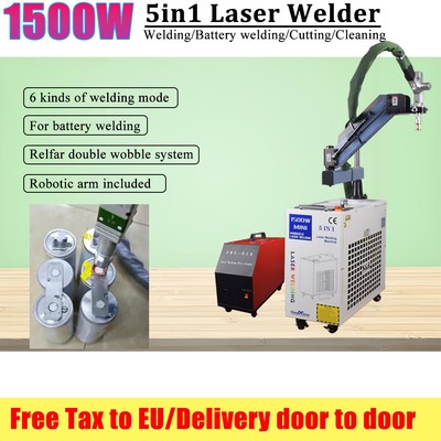 Handheld 1500W Fiber Laser Welding Cutting Cleaning Machine For Battery Welder 