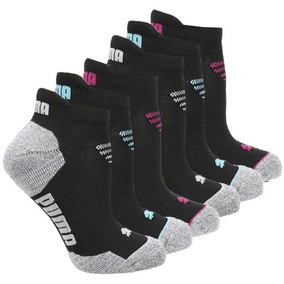 Puma 6Pack Low Cut Socks Womens Size 9-11 Casual 858418-06