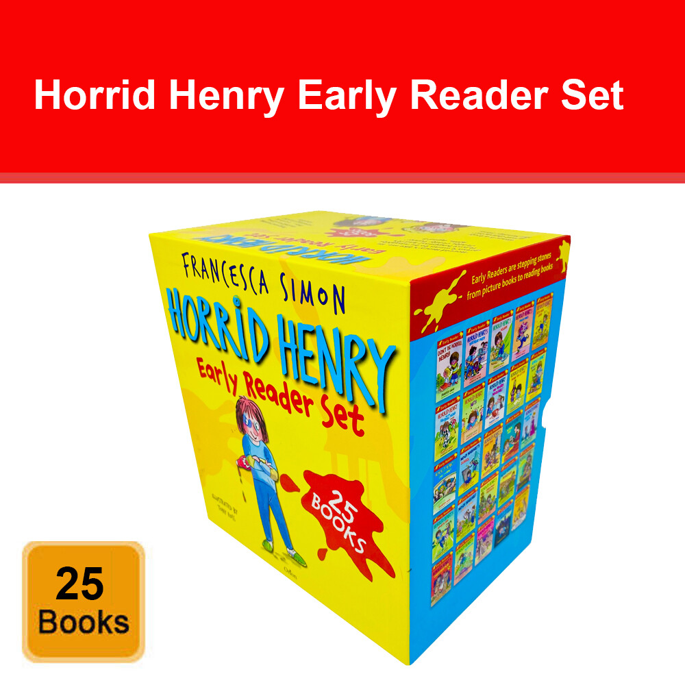 Horrid Henry Early Reader Set 25 Books Collection Box Set by