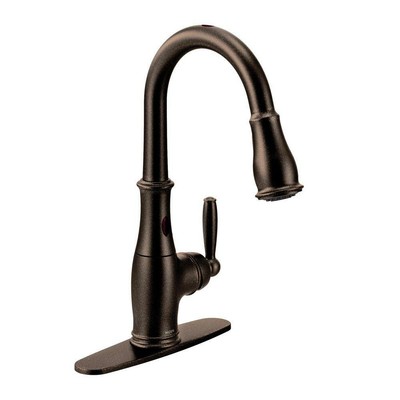 Moen Touchless Kitchen Faucet Single Handle Pull Down Sprayer Oil Rubbed Bronze