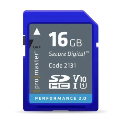 Promaster 16GB 2.0 Performance SDHC Memory Card
