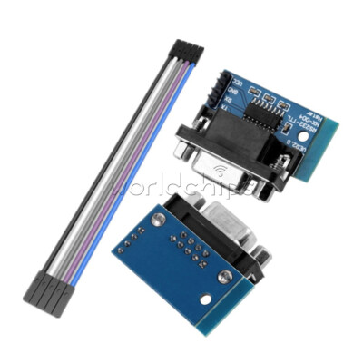 RS232 MAX3232 To TTL Connector Converter DB9 Module & 5PIN DuPont Cable Line