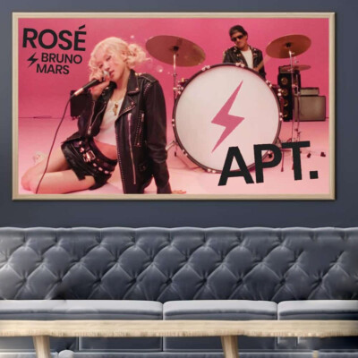Blackpink Rose x Bruno Mars At The APT Single Poster