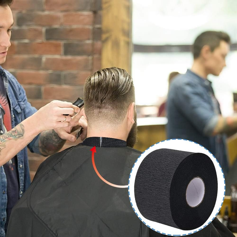 5 Rolls Disposable Barber Paper Neck Strips, Hairdressing Stretchy Wrap & Neck P