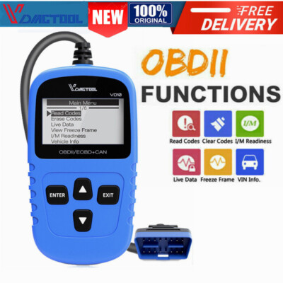 VD10 Auto OBD2 EOBD CAN Fault Code Reader Scanner Car Diagnostic Scanner Tool 