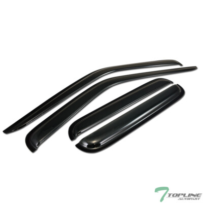 Topline For 2000-2004 Nissan Frontier Crew Cab Sun Rain Guard Vent Window Visors