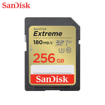 NEW SanDisk 256GB Extreme UHS-I U3 SDXC Memory Card Speed up to 180MB/s+Tracking