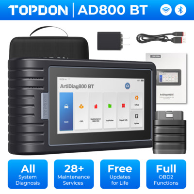 TOPDON ArtiDiag800BT Car Diagnostic Tool Bluetooth OBD2 Scanner ALL System Scan