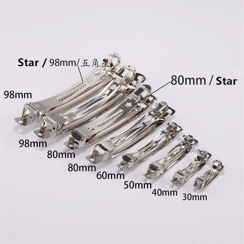 10Pcs Barrette Making Base DIY Hair Clips Spring Headdress Hair
