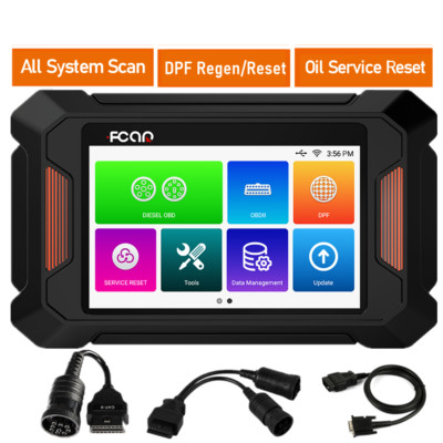 Fcar F802 Heavy Duty Truck Scanner OBD2 All System Scan Tool DPF Regen Oil Reset