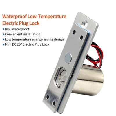 Electric Bolt Lock Waterproof Temperature Control Stainless Steel Door Parts 12V