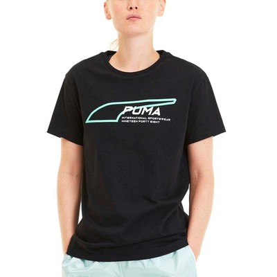 

Женские черные повседневные топы Puma Evide Formstripe Crew Neck 597259-01, Черный