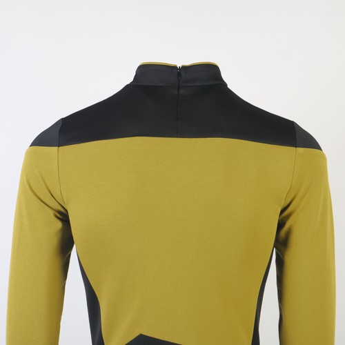 The Next Generation Picard Red Starfleet Uniforms TNG  Data Gold Blue Top Shirts