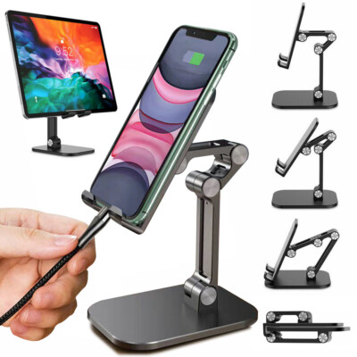 For Cell Phone iPad iPhone Tablet Stand Desk Holder Mount Universal Adjustable