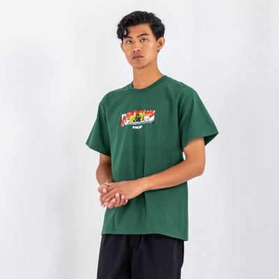 

HUF x Marvel Rage SS Футболка Lifestyle Мужская футболка Forest Green Sportswear Tee Top, Зеленый, HUF x Marvel Rage SS Lifestyle T-Shirt