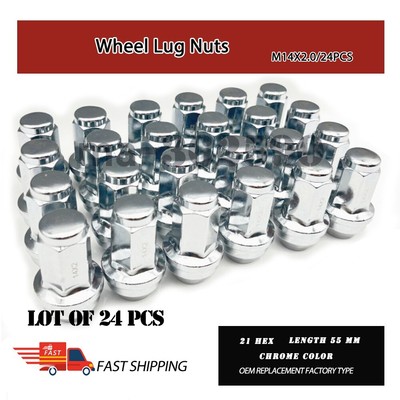 24Pcs M14x2 2000-2014 21Hex Lug Nuts for Ford Expedition/F-150 Lincoln Navigator