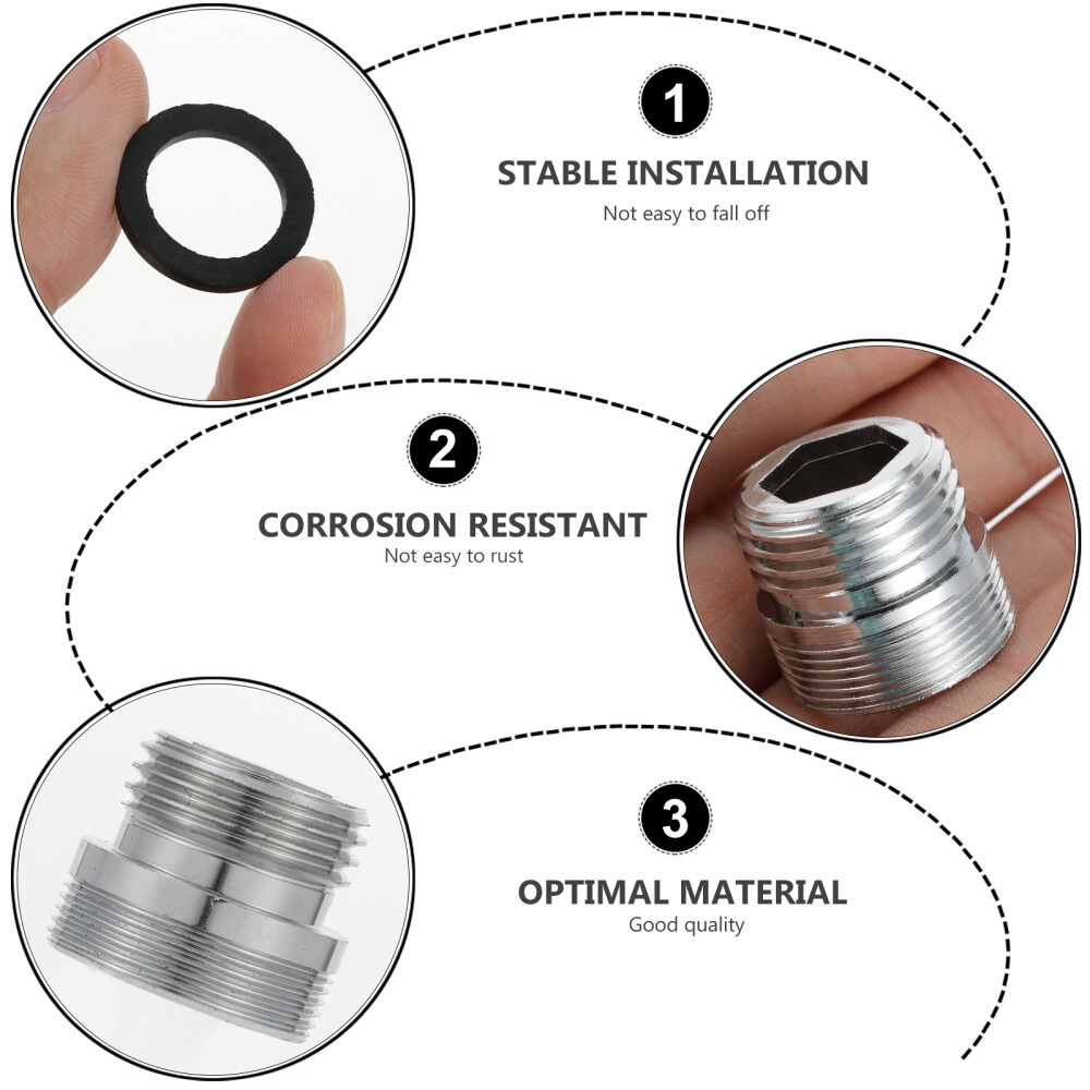 4 Pcs Faucet Adapter Kit Copper Adapter Kitchen Sink ...