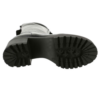 Pre-owned All Black Brillante Women's Boot In Nero/patent