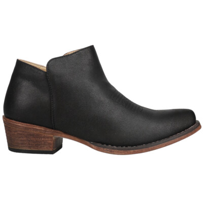 Ковбойские ботильоны Roper Sofia с острым носком на молнии, женские черные повседневные ботинки 09-021-15