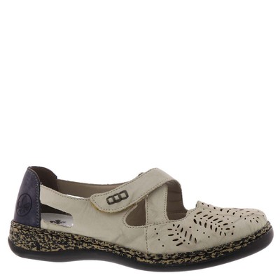 

Женские слипоны Rieker Daisy 75 Slip-On, Cream/blue