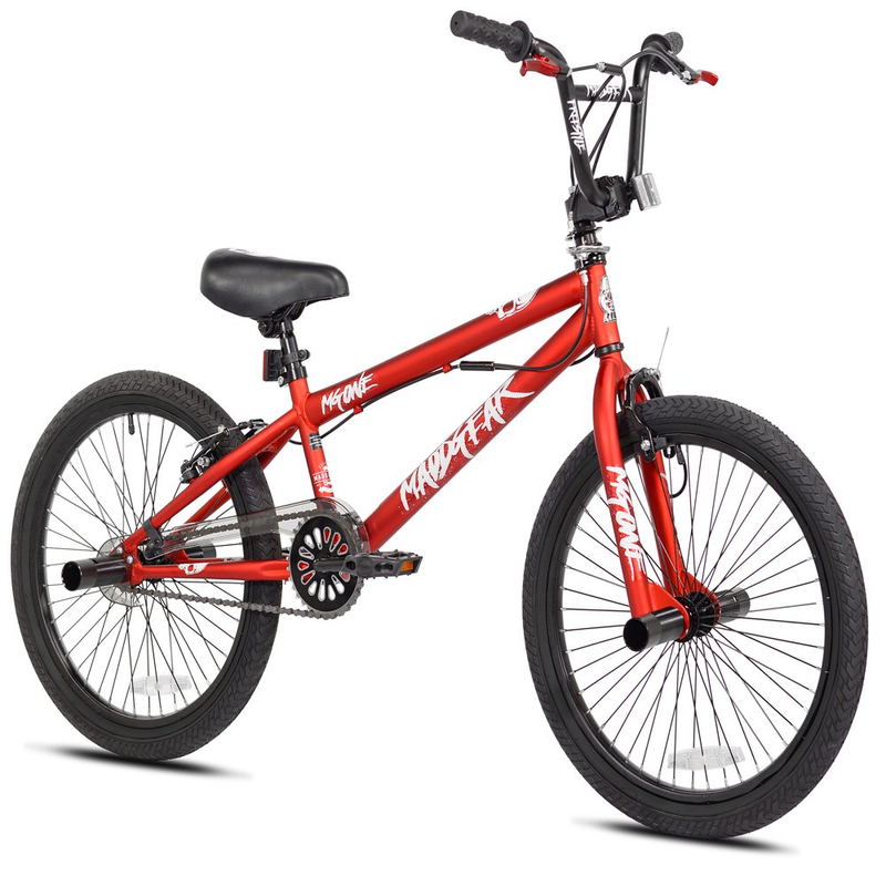 Boys 20 Inch Pro Stunt Bike Freestyle BMX Extreme Action Sport Bicycle Red Steel
