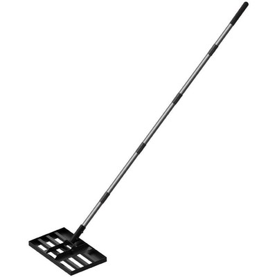WaLensee Lawn Leveling Rake 78''x17.5'' Stainless Steel Long Handle Heavy-duty